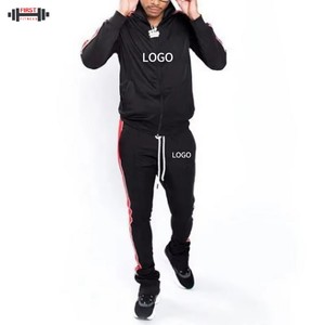 2025 Customized Men's <b>Tracksuits</b> 2-Piece Sets Full Zip Athletic Gym Jogging High Quality 100% Cotton Windproof Quick Dry - Product Image 2