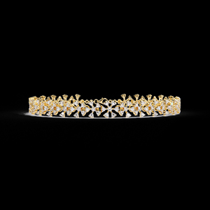 Pulsera de diamantes cultivados en laboratorio de estilo clásico en oro amarillo de 14 quilates Joyería de moda con regalo de estilo clásico elegante para cualquier ocasión - Product Image 4