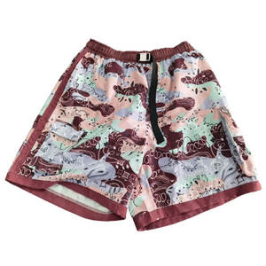 Prix de gros transfert de chaleur imprimé solide hommes Shorts de plage été maillots de bain séchage rapide respirant lâche cordon de serrage - Product Image 1