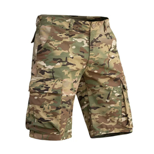 Short Cargo d'extérieur pour homme Short de travail léger en coton d'été Short Cargo tactique droit avec poches - Product Image 1