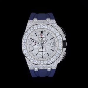 Direct Factory Supply Special 41MM Fully Automatic VVS Natural Diamond Silicon <b>Rubber</b> <b>Watch</b> for Men Available at Best Price - Product Image 4