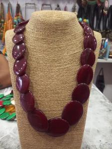 Collar de Cuentas de Resina con Patrón Redondo de Moda, Cuentas Sueltas de la India para Joyería - Product Image 6