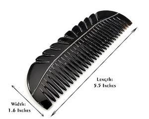 หวีผมควายฮอร์นทำมือทำจากธรรมชาติหวีสางวัวแฟชั่นพร้อมโลโก้ออกแบบได้ตามต้องการ - Product Image 5