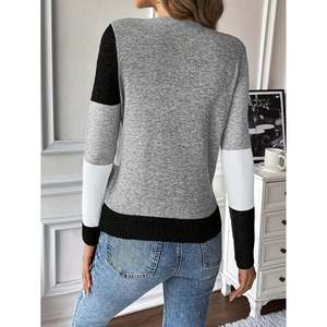 Cárdigan de lana para mujer con botones al frente, cuello cuadrado y manga larga - Product Image 4