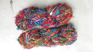 เส้นด้ายไหมส่าหรีหลายสีสำหรับวัตถุประสงค์ต่างๆผลิตตามสั่งสำหรับขายต่อ - Product Image 2