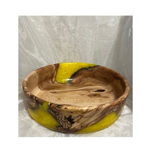 Bol décoratif en résine écologique fait à la main Surface lisse brillante Design moderne et élégant pour les collations aux fruits Décoration de la maison Fête - Product Image 6