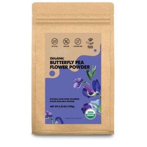 ผงดอกอัญชันรูปผีเสื้อสีสันสดใสแบบแช่แห้งอย่างดีคุณภาพติดทนนาน - Product Image 1