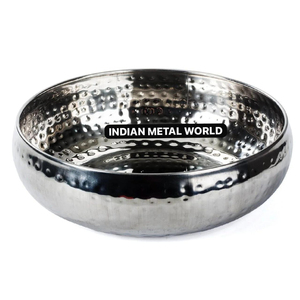 Tazón martillado de metal de alta calidad para el hogar, hotel o catering, diseño fantástico para servir chocolates, dulces, tazón para decoraciones - Product Image 2