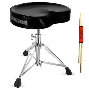 5 Core Drum Throne 4 <b>Padded</b> Guitar <b>Stool</b> Drummer Chair Adjustable Musician Seat - Product Image 1