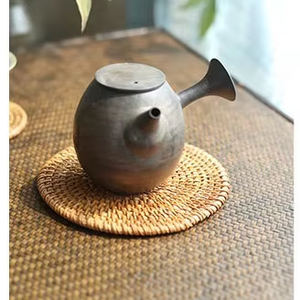 Ensemble de sets de table en bambou et rotin classiques, résistants à la chaleur, sous-verres, tapis pour théière, accessoires de rangement en bois pour thé et café, écologiques - Product Image 4