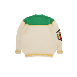 เสื้อคาร์ดิแกนลำลองสำหรับฤดูหนาว Zim Winter Games ผ้าขนสัตว์และแคชเมียร์ถักลายเรียบง่ายและลายพิมพ์แบบทึบ แขนสั้น ตกแต่งด้วยกระดุม - Product Image 3
