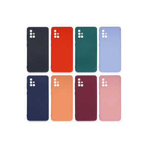 Coque en silicone liquide premium orange pour Samsung Galaxy A71 et A53, coque arrière souple antichoc en TPU avec styles INS - Product Image 4
