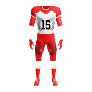2025 nouveau Design uniforme de Football américain ensemble complet Logo personnalisé broderie nom impression séchage rapide maille tissu OEM ODM fabricant - Product Image 5