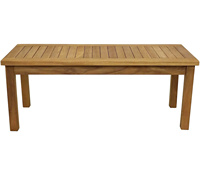 Table basse extensible en bois massif pour salon, design moderne, vente directe d'usine du Vietnam