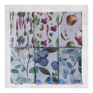 2026 Attractive Classic Embroidered Digital Printed Dinner Non Pilling 100% Cotton Wedding Dessert Party <b>Kitchen</b> Towels on Sale - Product Image 3