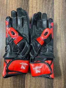 Venta caliente Guantes de carreras de motos de cuero genuino Guantes de moto protectores de alta calidad para jinetes - Product Image 2