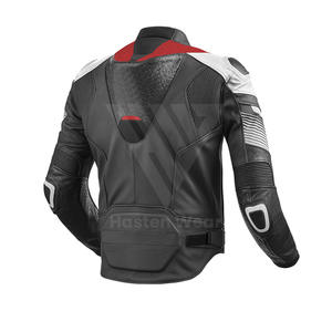 OEM Custom Wholesale Men's <b>Genuine</b> Racing Leather Jacket For Breathable Adults Plus Size With Logo Motorbike Jacket - Product Image 6