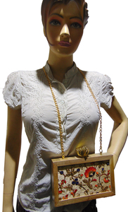 Sac à main indien brodé à la main perle tissu ethnique mariage cadeau fête sacs poignet sac à main sacs à main Vintage inde boîte de fête sac - Product Image 3