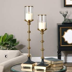 Candelabro de Latón Imperial, Soporte de Lujo para Velas, Candelabro de Latón con Toque Regal, Candelabro de Latón Opulento - Product Image 5