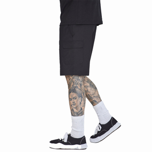 <b>Men</b> <b>Shorts</b> Set Cotton Custom Logo Pakistan Sports Training <b>Short</b> Summer New Cargo <b>With</b> <b>Zipper</b> <b>Pockets</b> Terry Fleece Oversize - Product Image 5