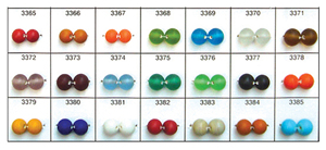 Perles de verre de type givré de haute qualité pour la fabrication de bijoux Perles de verre de type givré fabriquées à la main pour la fabrication de bracelets - Product Image 4