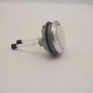 Bouton de chasse double en plastique ABS OEM Chung Long pour toilettes deux pièces, finition chromée DTP01PW01, garantie 1 an - Product Image 1