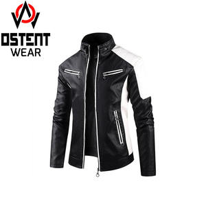 Chaqueta de Cuero de Piel de Oveja para Hombre, Hecha a Medida, Cuello Alto, Color Negro, Manga Larga, Resistente al Viento, con Bolsillos con Cremallera, para Invierno - Product Image 5