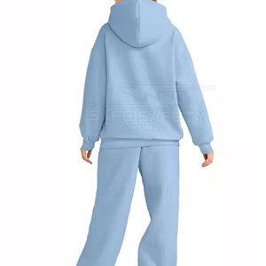 Survêtement à capuche décontracté personnalisé du fabricant OEM pour femmes ensemble de piste de jogging grande taille pour l'hiver vêtements d'entraînement pour femmes - Product Image 2