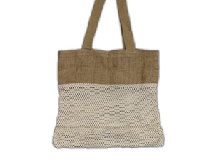 Bolsas de compras de malla de algodón ecológicas impresas con logotipo personalizado, red lavable y reutilizable con cordón reciclable y biodegradable - Product Image 4