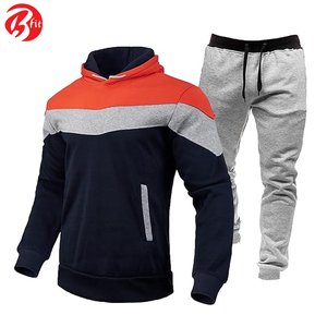 Conjunto de chándal de algodón 100% para hombre de otoño invierno Sudadera con capucha y joggers hechos en Pakistán - Product Image 2