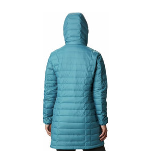 Veste longue matelassée pour femme, chaude et respirante, idéale pour l'hiver, manteau matelassé de haute qualité, vêtement d'extérieur tendance, logo personnalisé, usine OEM - Product Image 2