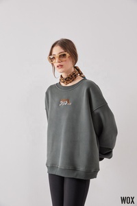 Jersey de mujer de algodón pesado personalizado sudadera Premium OEM logotipo personalizado de alta calidad 2024 oferta al por mayor tendencia de moda - Product Image 6
