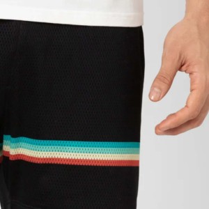 Pantalones cortos deportivos de malla de calle alta de 6 pulgadas para hombre al por mayor, pantalones cortos informales de secado rápido, personalizados, sublimados, cintura elástica, bolsillos, malla masculina - Product Image 3