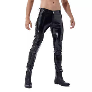 Pantalon droit pour homme en cuir de vachette non tissé, imperméable, coupe-vent, anti-UV, respirant, style urbain décontracté, superbe - Product Image 4