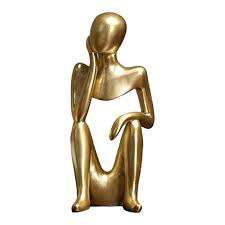 Hind Decor Sculpture de méditation singe en aluminium fabriquée à la main pour la décoration intérieure Cette pièce exquise combine l'excellence artistique - Product Image 6