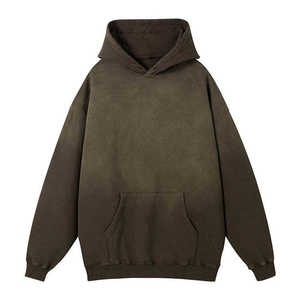 Sun Fade alta calidad 100% algodón lavado ácido Sudadera con capucha lavado viejo suéter piedra lavado de gran tamaño Vintage sudaderas con capucha - Product Image 2