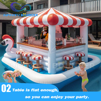 Piscine gonflable de jardin en PVC, idéale pour les fêtes en plein air, bar flottant, piscine en plastique pour enfants et adultes, utilisable à l'intérieur