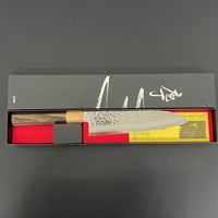 Yasuda Hamono, Kotetsu Wa Vg10 Core Damascus Roestvrij Staal Hoge Kwaliteit Santoku 180Mm Gemaakt In Seki, Gifu Prefectuur, Japan