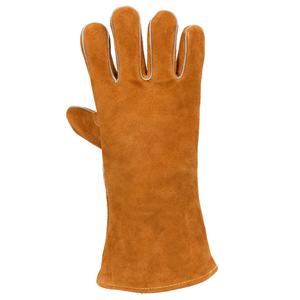 Gants de soudage en cuir de haute qualité à prix abordable, résistants à la chaleur, imperméables, antidérapants, durables, personnalisables, gants de sécurité - Product Image 3
