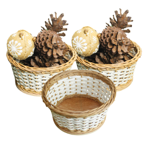 ARTÍCULOS CALIENTES Las cestas versátiles tejidas a mano agregan una textura cálida mientras mantienen su hogar limpio y ecológico - Product Image 1