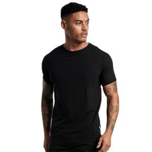 T-shirt décontracté en coton mélangé pour hommes personnalité à manches courtes bouton ample tissu éponge solide à manches courtes T-shirt éponge - Product Image 6