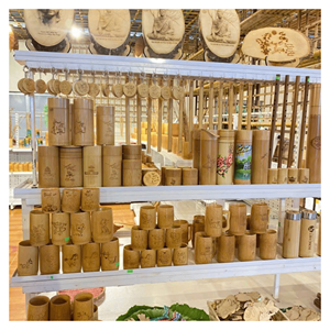 แก้วไม้ไผ่ แก้วน้ำไม้ไผ่สำหรับค็อกเทล สมูทตี้ และชุดเครื่องดื่มบาร์ ผลิตในเวียดนามเพื่อการส่งออก - Product Image 2