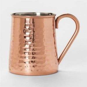 Tazas de Cobre Martillado Vintage Premium - Vasos de Cobre Forjados a Mano de Alta Calidad Estilo Antiguo para Moscow Mule y Cerveza, Ideales para Bodas - Product Image 4