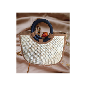 Bolso de mimbre ecológico para mujer, entrega rápida, diseños personalizados, artesanías hechas en Vietnam - Product Image 6