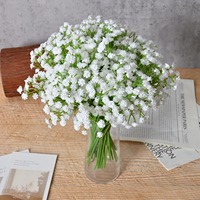 Grand bouquet de fleurs artificielles en plastique de type Gypsophila pour la décoration de mariage et de table à la maison