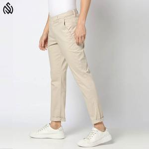 กางเกงเดรสทรงชิโนเข้ารูปสำหรับผู้ชายกางเกงผ้าฝ้ายแบบสั่งทำกางเกงสำหรับใส่กลางแจ้ง - Product Image 2