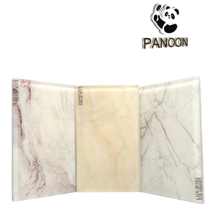 Alta calidad moderno mármol piedra vidrio modelo SS02 cortina pared escalera revestimiento encimeras Interior vidrio laminado 4 años - Product Image 2