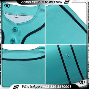 เสื้อเบสบอลขายดีพร้อมโลโก้หมายเลขชื่อและสีที่กำหนดเอง - Product Image 2