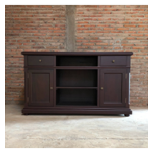 Hot Sale Top Quality Mahogany Wood <b>Sideboard</b> Dark Brown Color <b>Ready</b> Made Cabinets for Dining Room - Product Image 1