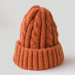 Gorro de Punto Unisex para Adultos, de Poliéster Jacquard, Transpirable, Impermeable, con Diseño de Cable, para Otoño e Invierno, Cálido, Moderno y Elegante, en Varios Colores - Product Image 3